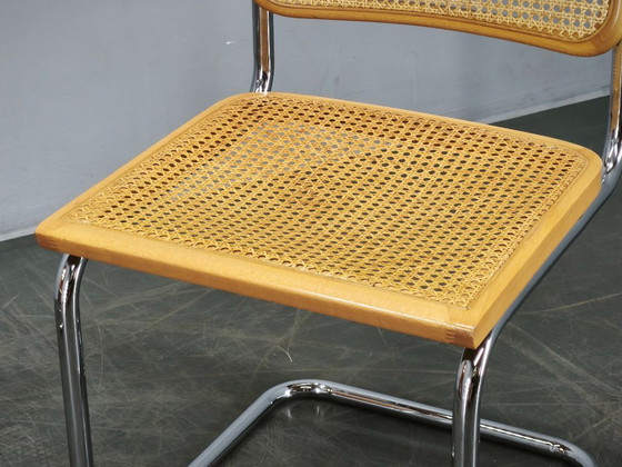 Image 1 of Ein Paar italienische Cesca-Freischwingerstühle nach Marcel Breuer, 1970er Jahre