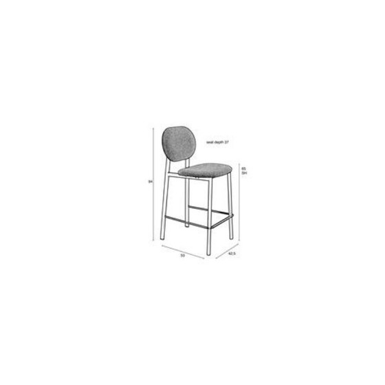 Due sgabelli da bar Zuiver Spike grigi 65 cm – Metallo (photo 9 of 9)