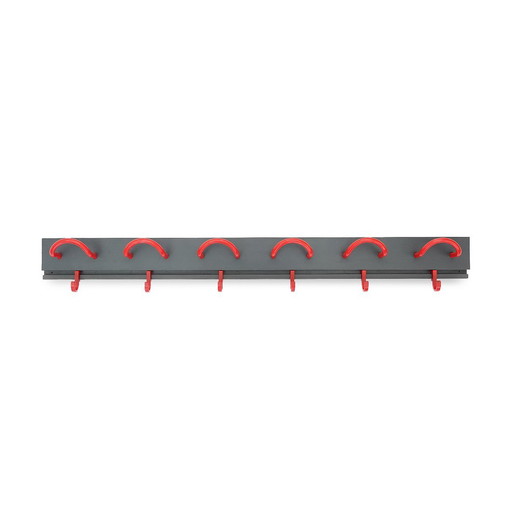 Black and red coat stand by Anna Castelli for Kartell, 1970s