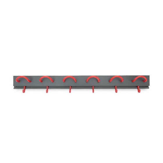 Image 1 of Black and red coat stand by Anna Castelli for Kartell, 1970s