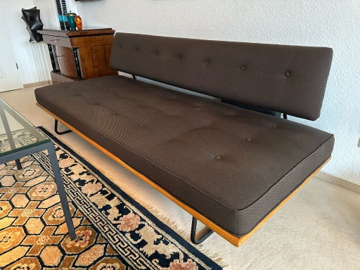 Canapé-lit Walter Knoll, modèle original des années 1950 – design : Rolf Grunow – classique du milieu du siècle – daybeds