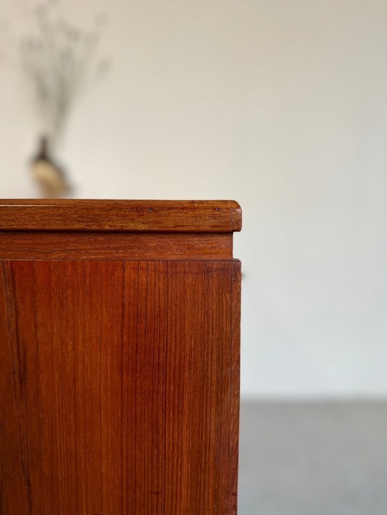 Image 1 of Vintage Deens bureau 2 zijdig teak