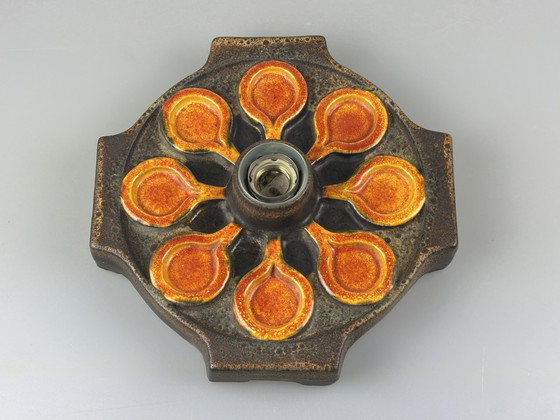 Image 1 of Lámpara de pared de cerámica de los años 60 y 70, diseño de la era espacial de mediados de siglo