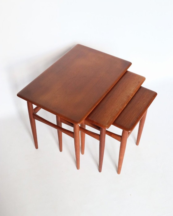 Vintage Danish teak nesting tables – Side tables, Wood (photo 3 of 12)