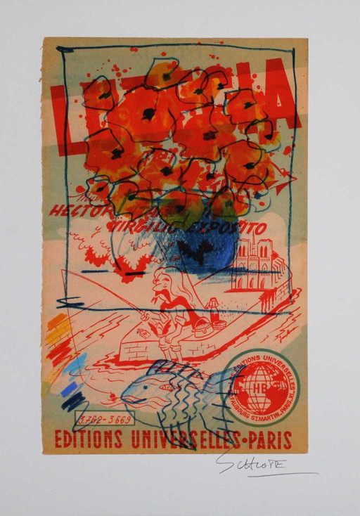 Schlote, Wilhelm - Lutecia - Firmato a mano - Giclée