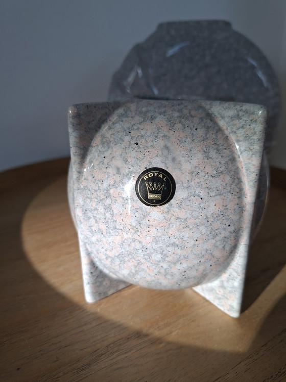 Image 1 of Beautiful Set of Postmodern Vases – Royal Holland – 80s Memphis Style