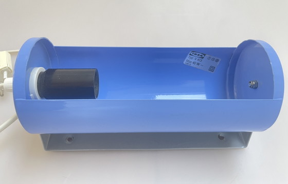 Image 1 of IKEA vintage blauwpaars/lila nachtlampje 