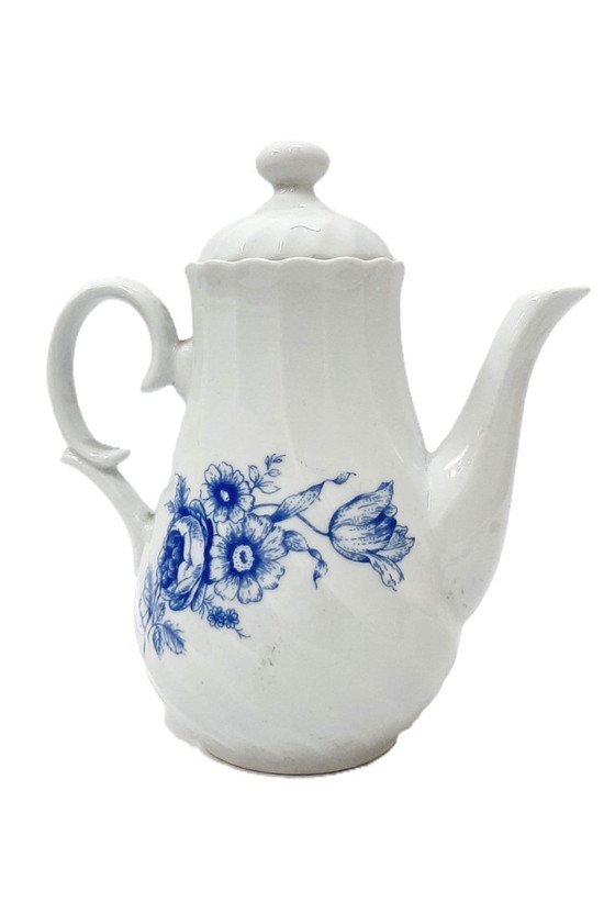 Image 1 of Brocca da caffè in porcellana vintage, brocca con coperchio