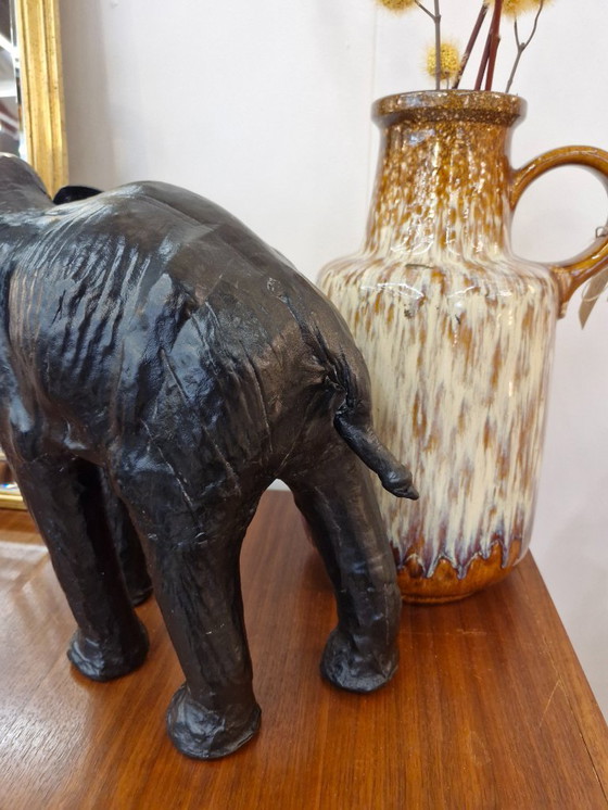 Image 1 of Vintage leather elephant 70s