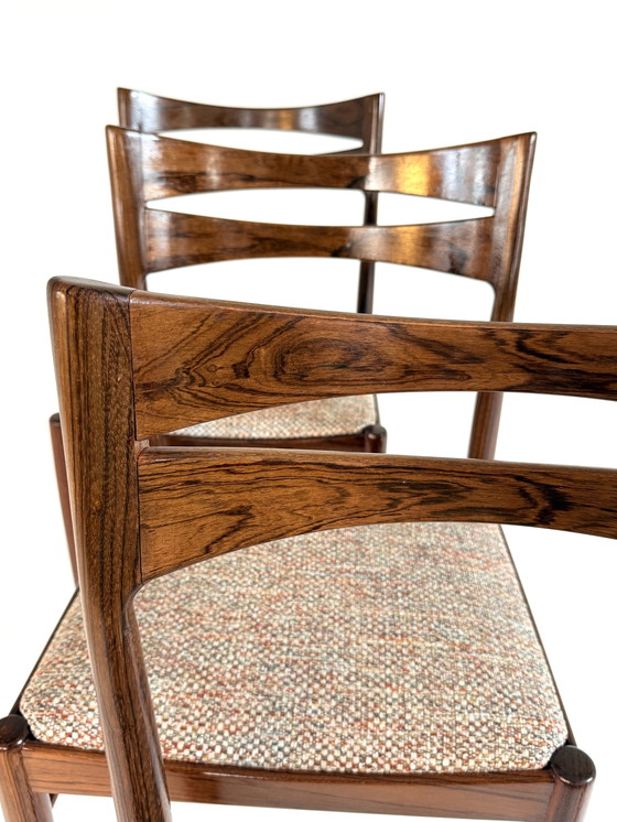 Image 1 of Ensemble de 4 chaises danoises vintage restaurées '60