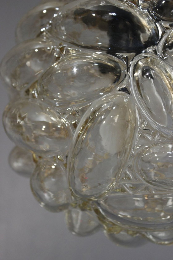 Image 1 of Suspension lustre en verre Bubble style Helena Tynell Limburg design 1960s