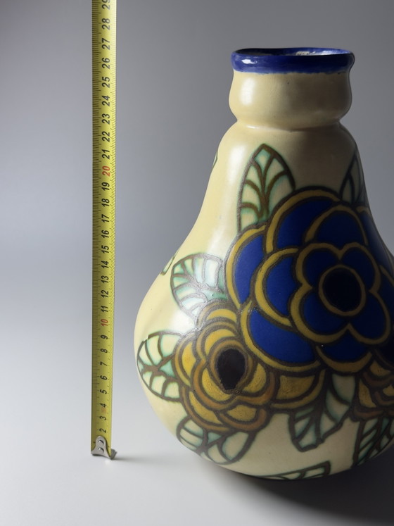 Image 1 of Boch Frères Keralux Art Deco Vase by Charles Catteau – Belgium, ca. 1925–1930