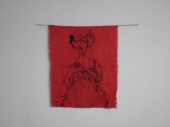 “Singer” Textile Wall Hanging by Mathilde Renes, Netherlands, 2019 – Wall decoration (photo 8 of 9)