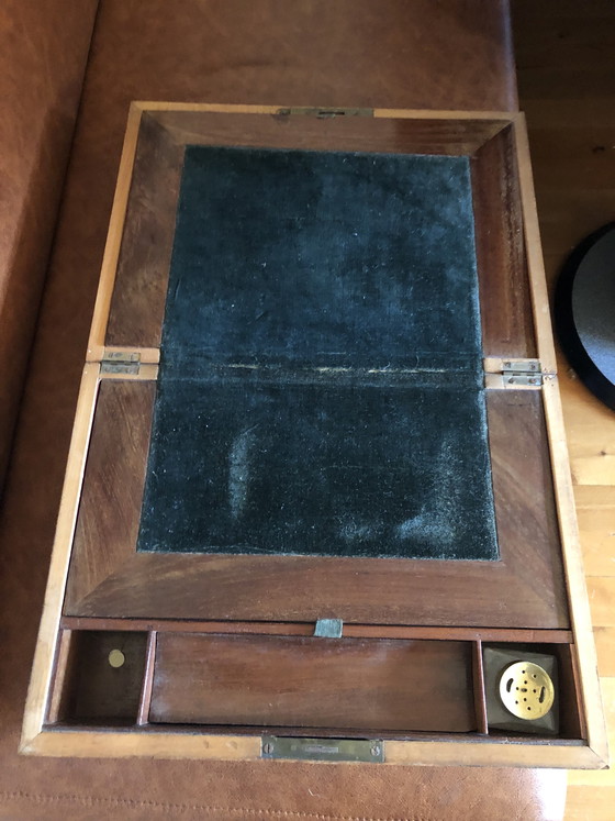 Image 1 of antieke schrijfkist