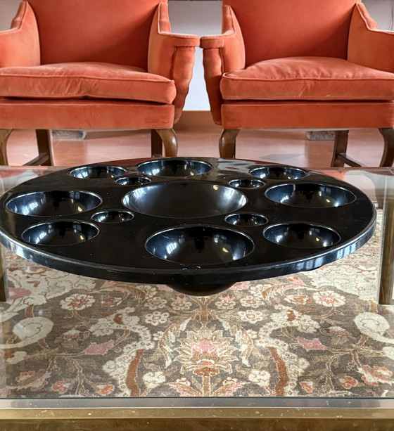 Image 1 of Mod. de l'ère spatiale Centre de table noir "Something Else", Mario et Marcello Mariotti pour ASEA, Italie, 1970