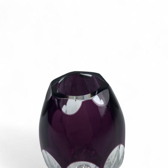 Image 1 of Ludwig Moser Karlsbad vase crystal overlay Art Déco