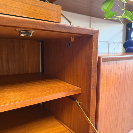 Vintage Wall cabinet •Louis van Teeffelen• – Wood, Brass (photo 11 of 15)