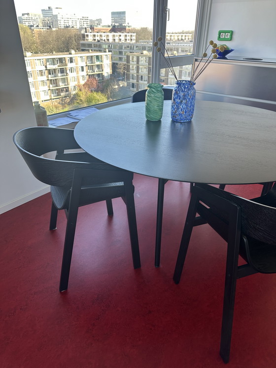 Image 1 of Sedie da pranzo di design danese in legno di quercia nera 4x