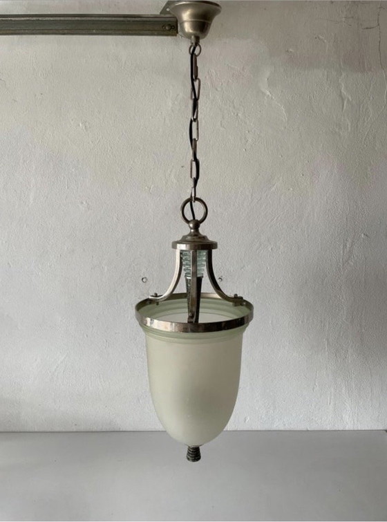 Image 1 of Base in cromo e marmo in stile Art Déco, 1940, Italia