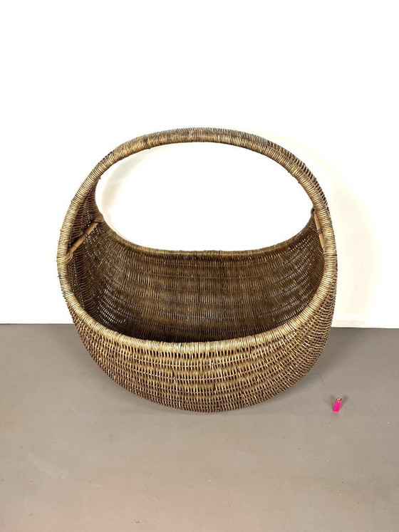 Image 1 of Rare panier en osier XXL de Rohé Noordwolde, Pays-Bas, années 1960