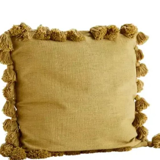 Cojín decorativo Madame Stoltz color ocre