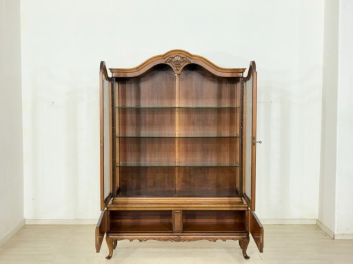 Vitrinekast in barokstijl / displaykast / Chippendale vitrinekast / vintage kast