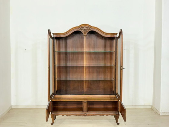 Image 1 of Vitrinekast in barokstijl / displaykast / Chippendale vitrinekast / vintage kast