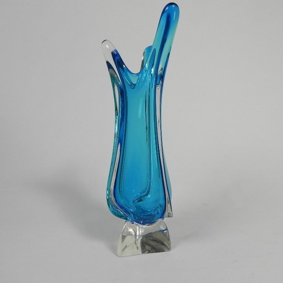 Image 1 of Vintage glass vase Val St. Lambert, 1950s