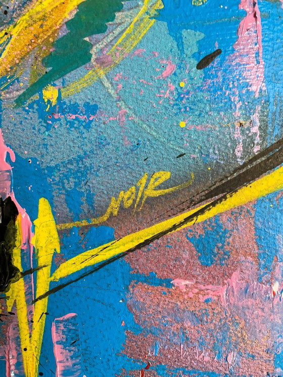 Image 1 of NO1R - Let it shine - Artist's painting under glass