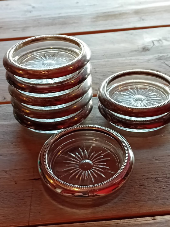 Image 1 of Sottobicchieri placcati in argento Leonard Silver Plate