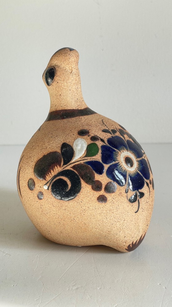Image 1 of BIRD Handmade stoneware Mexico VINTAGE