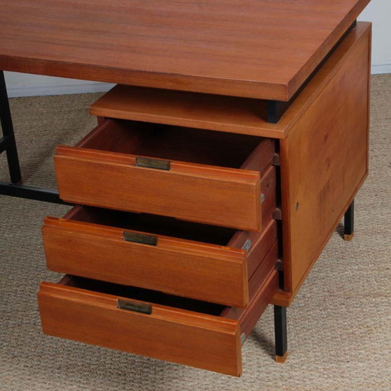 Image 1 of Vintage teak desk by Pierre Guariche, 1960s