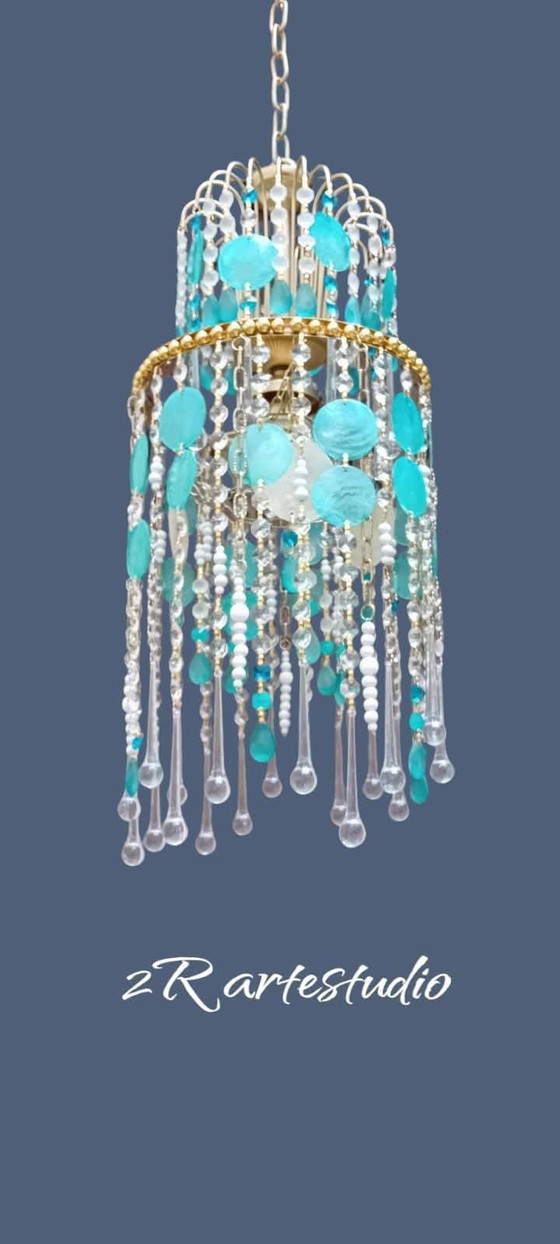 Image 1 of Chandelier Azzurra.Italy