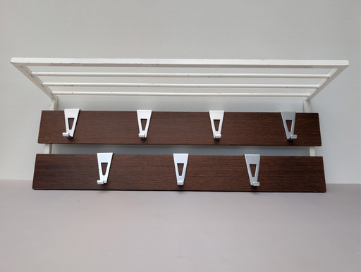 Vintage Garderobe im Pastoe-Stil – kapstokken, Aluminium, Metal