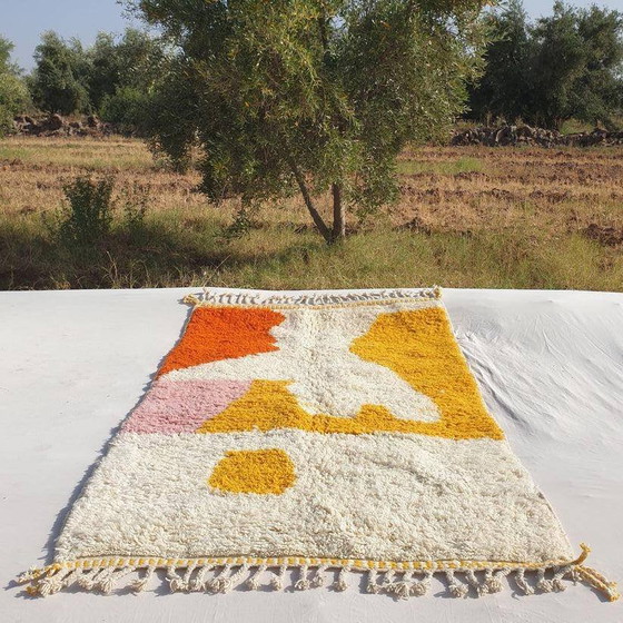 Einzigartiger marokkanischer Teppich aus Naturwolle 3x2 m – Teppiche & Läufer, Wool (photo 11 of 11)