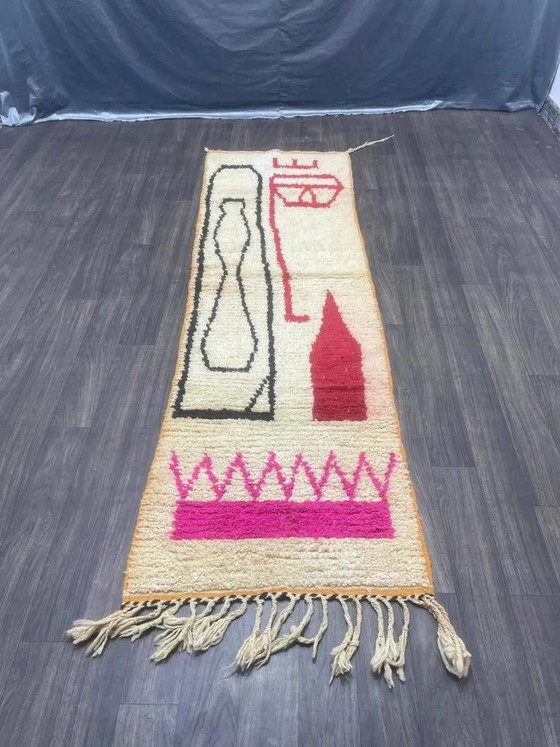 Handmade Moroccan runner rug 300cm x 70cm – Rugs & carpets, Wool (photo 2 of 7)