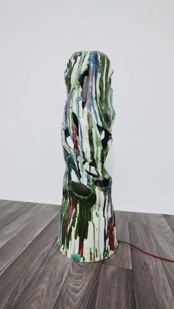 Image 1 of Ernesto Treccani Attr. Tafel- of Staande Lamp Keramisch Design Modern Antiek