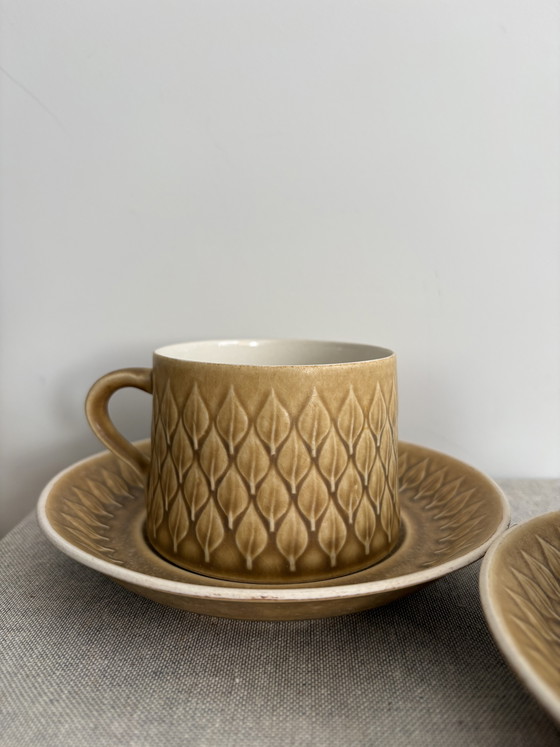 Image 1 of Vintage Kronjyden cups and saucers - Danish Design 1950s-1960s