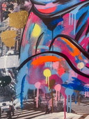 Silence Within - Pop art schilderij 103 x 83