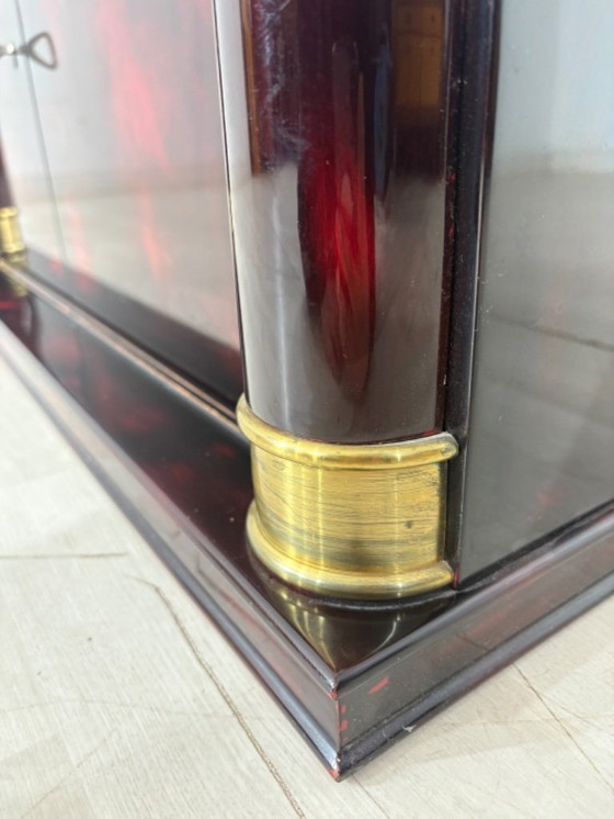 Image 1 of Art Deco Vitrine Vitrinenschrank Barschrank Geschirrschrank Wohnzimmerschrank Italian Design