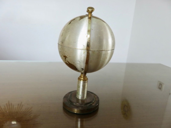 Image 1 of Globe, brass cigarette dispenser, 60s/70s