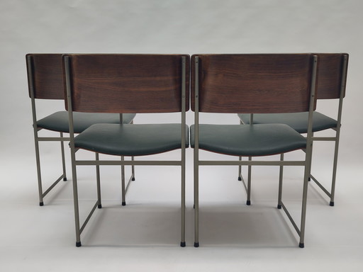 4x chaise de salle à manger Pastoe SM08 Cees Braakman