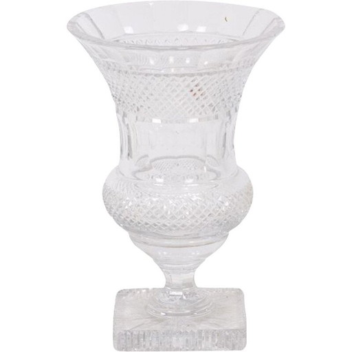 Vintage Medicis Vase aus geschliffenem Kristall