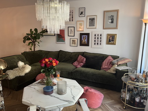 Bolia Noora sofa dark green velvet corduroy