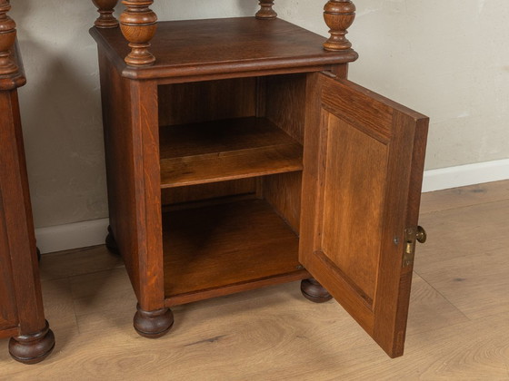 Image 1 of 2x antique bedside tables from the 20s
