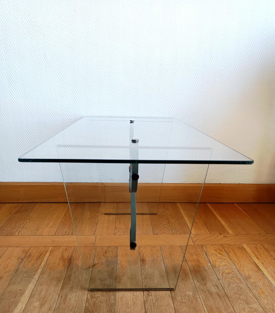 Image 1 of Table Basse Verre et Fer Forgé, Italie 1960