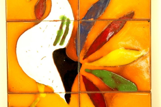 Piastrella da rivestimento Bückeburg Keramik 'Gallo' Helge Pfaff, anni '60 – Decorazioni murali, Ceramic (photo 3 of 10)
