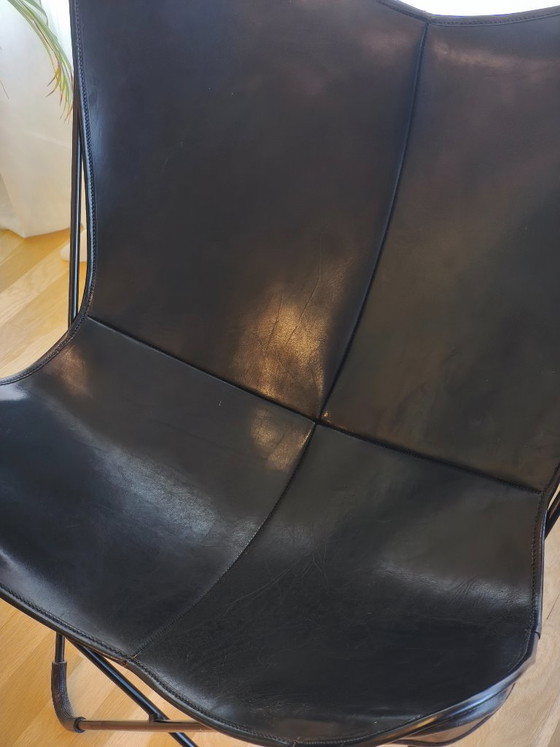 Iconic Mid-Century Modern BKF / Butterfly Chair (La Oca 90s) – Sillas y sillones, Leather, Metal (photo 3 of 6)