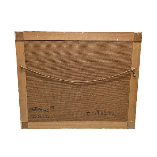 Wassermühle in Fachwerkbauweise im impressionistischen Stil, 1960er/70er Jahre