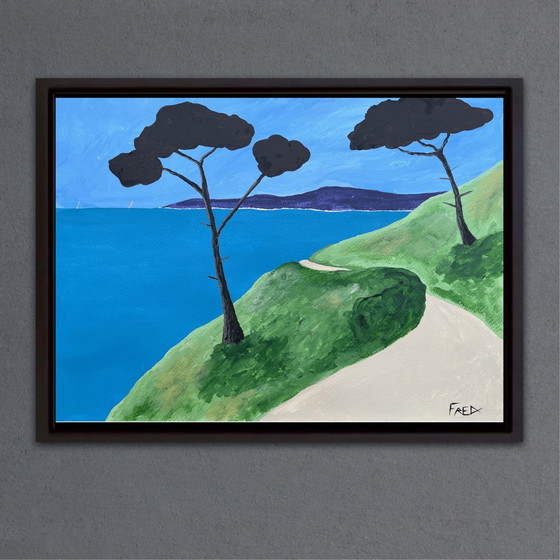 Image 1 of El Sendero Costero. Acrílico de Frédéric Cadiou 